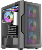 Корпус 1STPlayer TRILOBITE T7-P черный без БП MidiTower ATX (T7-P-BK-4F1)