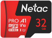 Карта памяти microSDHC 32Gb Class10 Netac NT02P500PRO-032G-R P500 Extreme Pro + adapter