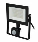 UNIEL ULF-F62-50W/6500K SENSOR IP54 200-240В BLACK