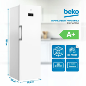 Морозильный шкаф Beko B3RFNK312W 7384610001 белый