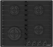 Газовая варочная поверхность Vitek VGH 6420 BG стекло черное