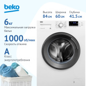 Стиральная машина BEKO WRE6512ZAW
