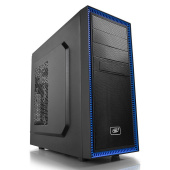 Корпус Deepcool TESSERACT BF (ATX, Black-Blue, CPU 169mm, VGA 310mm, 1 x USB3.0, 1 x USB2.0, Audio x 1, Mic x 1, «Ext. 5.25»x 2, Int. 3.5»x4, 2.5»x3,