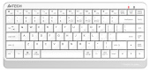 Клавиатура A4Tech Fstyler FBK11 белый/серый USB беспроводная BT/Radio slim