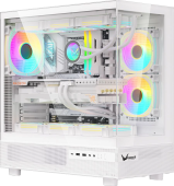 Корпус Formula Crystal Z8 белый без БП ATX 9x120mm 7x140mm 1xUSB2.0 1xUSB3.0 1xUSB3.1 audio bott PSU