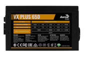 Блок питания Aerocool ATX 650W VX PLUS 650W (24+4+4pin) 120mm fan 3xSATA RTL