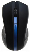 Мышь Oklick 615MW black/blue опт. беспр. USB