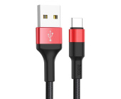 HOCO X26 "Xpress" USB-Type-C 3A 1M черный/красный