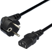 GOPOWER (00-00024055) CEE 7/7-C13 (f) 1.2м ПВХ 0.75мм черный (1/10/200)