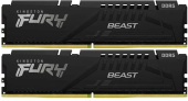 Память DDR5 2x8Gb 5600MHz Kingston KF556C36BBEK2-16 Fury Beast Black RTL Gaming PC5-44800 CL36 288-pin 1.25В single rank с радиатором Ret