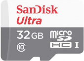 Флеш карта microSDHC 32Gb Class10 Sandisk SDSQUNR-032G-GN3MN Ultra w/o adapter