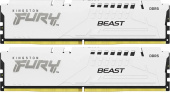 Память DDR5 2x16Gb 5200Mhz KingstonFURY Beast White XMPPC41600 KF552C40BWK2-32