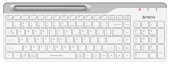 Клавиатура A4Tech Fstyler FBK25 белый/серый USB беспроводная BT/Radio slim Multimedia