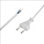 REXANT (11-1147) Сетевой шнур 2х0,75 мм2, 1,8 м белый