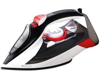 Утюг Kelli KL-1654R 2600Вт белый/черный/красный