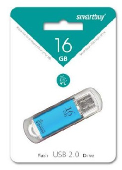 SMARTBUY 16GB V-CUT BLUE