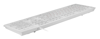 Клавиатура Оклик 505M белый USB slim