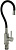 САНАКС 13063 Смеситель для кухни, гибкий черный излив, из нержавеющей стали марки 304, цвет САТИН
