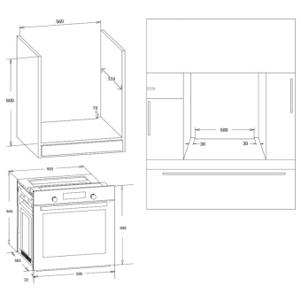 Электрический духовой шкаф Korting OKB 370 CMB