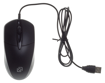Мышь Оклик 275M черный оптическая (1000dpi) USB (3but)