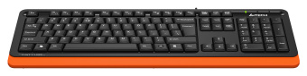 Клавиатура A4Tech Fstyler FKS10 черный/оранжевый USB