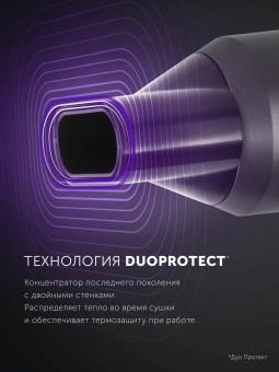 Фен Polaris PHD 2044Ti 1900Вт графит