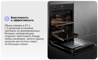 Духовой шкаф электрический Zigmund & Shtain E 174 B черный