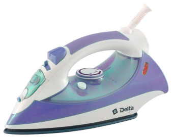 Утюг DELTA DL-711 белый с фиолетовым