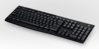 Клавиатура Logitech K270 черный/белый USB беспроводная Multimedia
