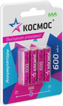 КОСМОС KOCR03NIMH600mAh4BL фуксия