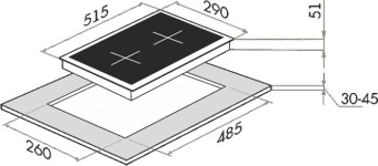 Газовая варочная панель MAUNFELD EGHE.32.63CBG/G