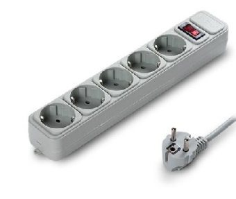 EXEGATE SP-5-3G (5 роз/3M/евровилка) серый