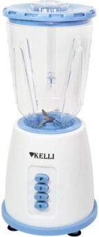 Блендер стационарный Kelli KL-5130 1000Вт белый/голубой