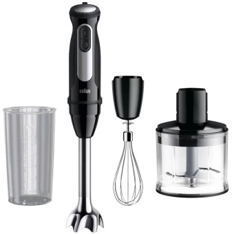 Блендер погружной Braun MQ55254MBK 1000Вт черный