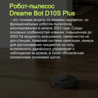 Робот-пылесос Dreame D10s Plus черный (RLS6AD)