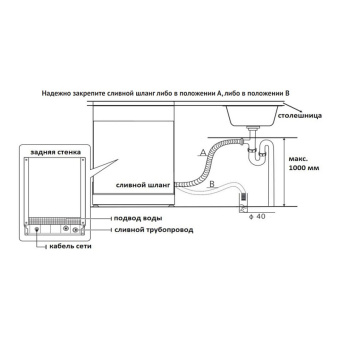 Посудомоечная машина Korting KDF 60240 N черный