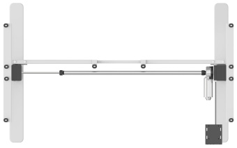 Подстолье Cactus CS-EDF-WT белый каркас белый 140x120x99см