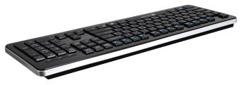 Клавиатура Оклик 870S черный USB беспроводная slim Multimedia