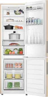 Холодильник Haier CEF538CGG золотистый 
