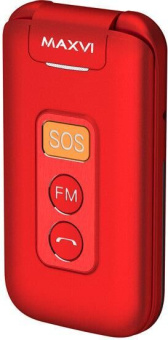 Мобильный телефон Maxvi E5 up Red 32Мб красный