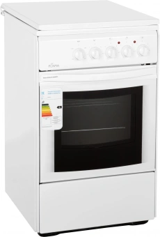 Плита Электрическая Flama AE 1401 W белый эмаль