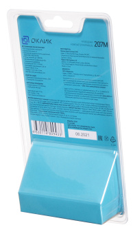 Мышь Оклик 207M черный оптическая (2400dpi) USB (4but)