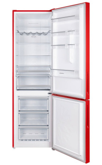 Холодильник Maunfeld MFF200NFR Inverter красный