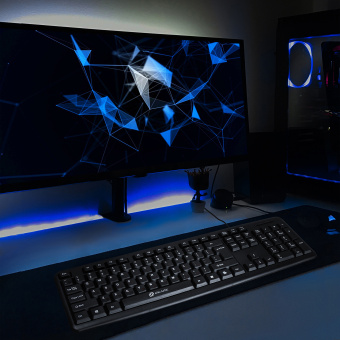 Клавиатура Oklick 90M black USB